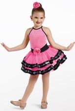 NEW IN BAG Weissman Magic Pink 12549 Medium Child Dance Ballet Tap Costume 10/12