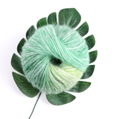 50g Gradient Mohair Cashmere Wool Yarn DIY Knitting Crochet Shawl Scarf Thread - Picture 24 of 31