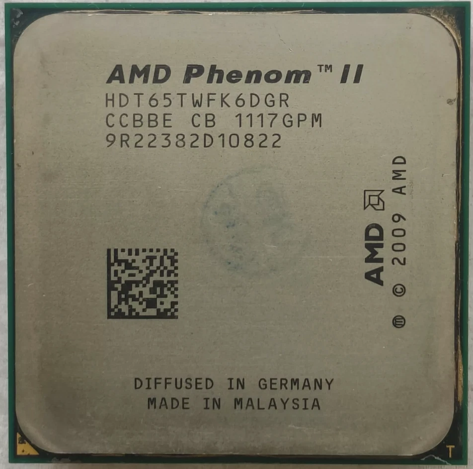 AMD Phenom II X6 1065T 6-Core 2.9GHz  95W Socket AM3 CPU Processor HDT65TWFK6DGR - Image 3 of 4