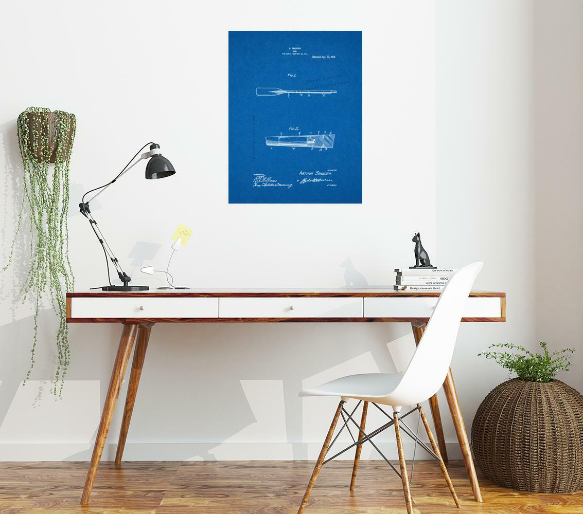 Oar Patent Print Blueprint Australia