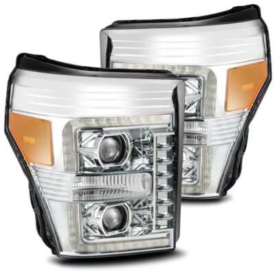 AlphaRex 11-16 Ford F-250 SD PRO-Series Projector Headlights Plank Style Design