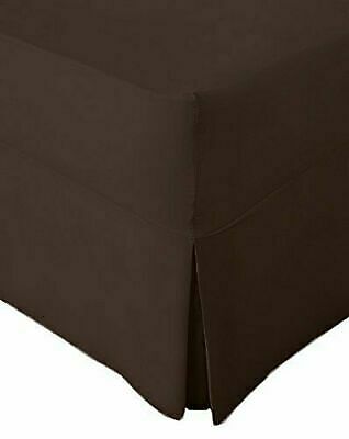 Luxury Deep Fitted Percale PLEATED Valance Sheets Single, Double, King SuperKing - Picture 7 of 16
