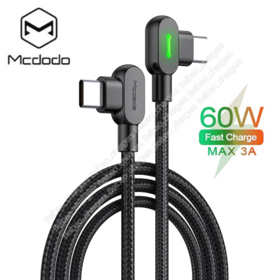 Mcdodo 60W PD Type C Cable Fast Charger Cord For Samsung iPhone 15 Pro Macbook