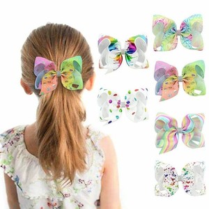1x Girls Baby Kid Unicorn Big Hair Bows Princess Ribbon Hairpin