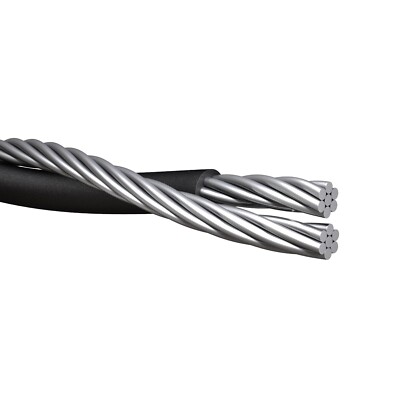 Shepherd 6-6 Duplex Aluminum Overhead Service Drop Cable (85 Amp) 600V