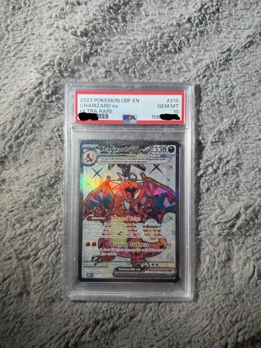 Pokemon 2023 Charizard ex 215/197 Full Art UR Obsidian Flames GEM MINT PSA 10