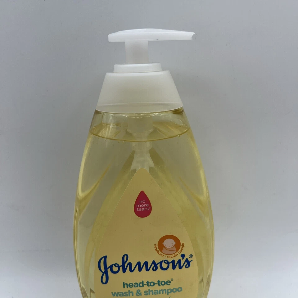 Champú de lavado corporal para bebé Johnson's Head to Toe 27,1 OZ hipoalergénico sin desgarros Foto 3 de 4
