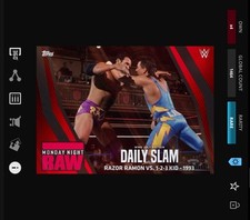 DIGITAL Topps WWE DAILY SLAM 21 JULY Red & Black Motion - RAZOR RAMON 1-2-3 KID