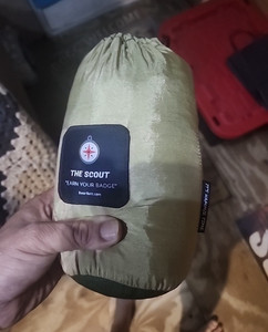 Bear Butt The Scout Camping Hammock Nylon w/ Stuff Sack & Carabiners Tan/Green