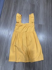 Madewell Yellow Ruffle Strap Babydoll Mini Dress Women’s Small Mustard Yellow