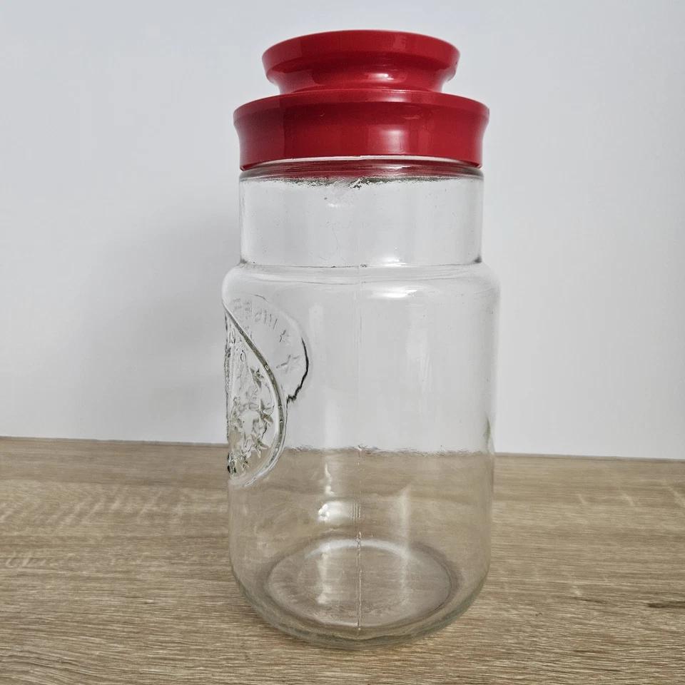 Tarro Anchor Hocking 1776 ELECCIÓN 1976 ÁGUILA BICENTENARIA, con tapa roja 8" L Foto 2 de 4