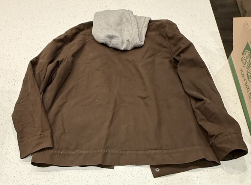 Vans Jacket Men Extra Large Brown Canvas Warm Hoo… - image 7