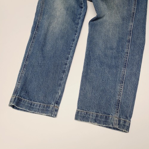 MADEWELL Straight Leg Overalls Womens Small Blue Denim Bib Copper Buttons - Picture 7 of 20