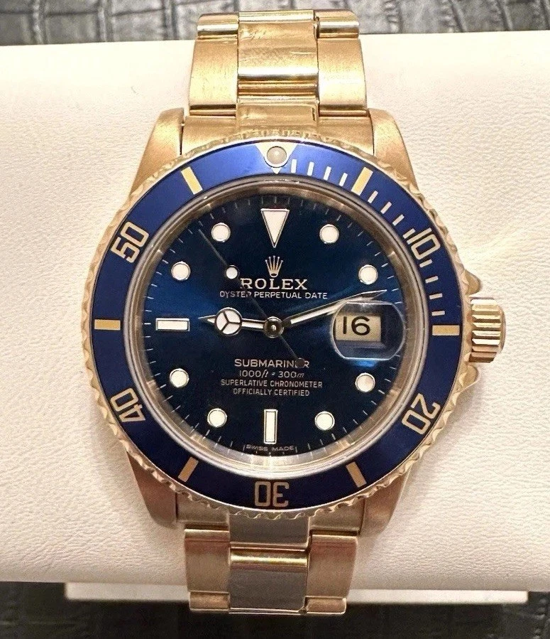 切手96 ロレックス サブマリーナー Ref.16808 ブルーダイヤル ヴィンテージ