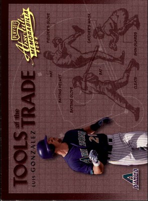 2002 Absolute Memorabilia Tools of the Trade Gold #23 Luis Gonzalez - NM-MT