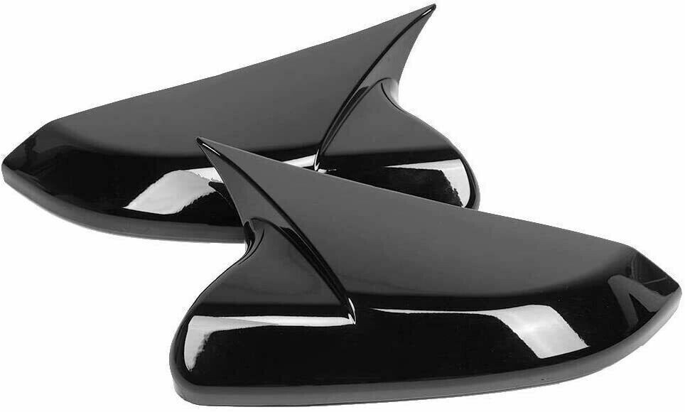 Side Mirror Cover Caps Rearview Cover For Honda Civic 2016-21 Glossy Black