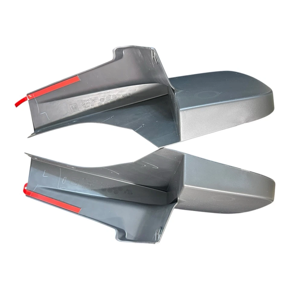 2014-2019 Chevrolet Silverado Front Molded Splash Guards 19435496 Black Grained Foto 4 de 4