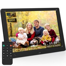 10.1" Digital Picture Frame, 1080P IPS Digital Photo Frame, No WiFi/App Neede...