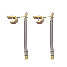 2Pcs Tyre Tire Valve Stem Extension Adaptors Stainless Steel Tire 7  /180mm