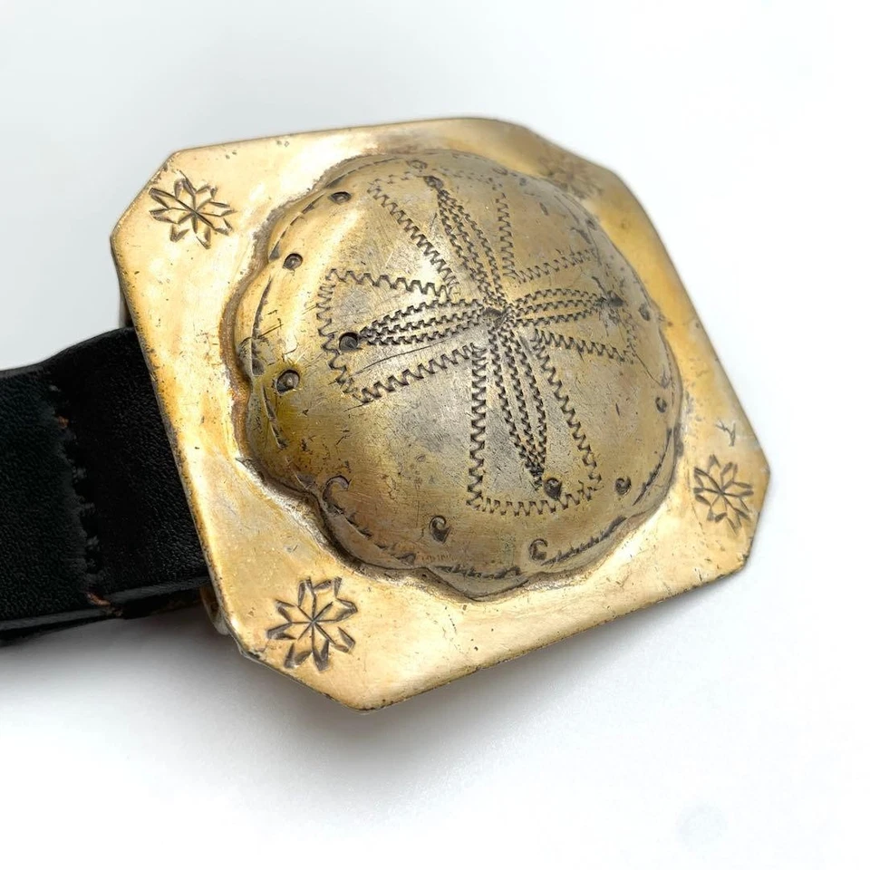 Cinturón Ralph Lauren Vintage Western Concho Hombre’s 80s 90s Cuero Antiguo Raro Foto 2 de 4