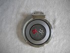 NOS 1966 CORVETTE GAS DOOR WITH CROSS FLAGS EMBLEM 3874528 ORIGINAL BOX