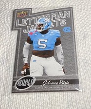 2025 Upper Deck World of Sports - #165 Jahvaree Ritzie Letterman Jackets RC UNC