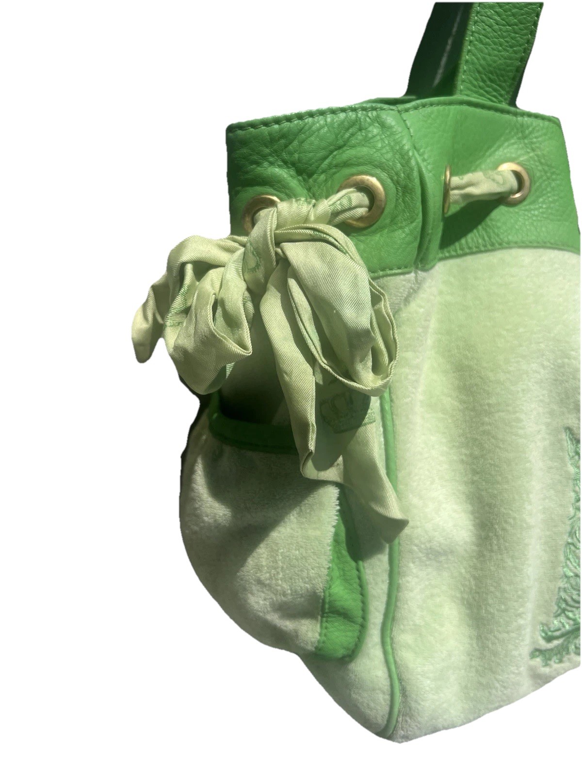 Juicy Couture Daydreamer Vtg Iconic & RARE Green Tote Bag Y2K image 4