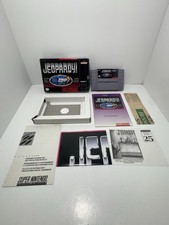 Jeopardy! SNES CIB Authentic Complete Tested Working Fast Ship