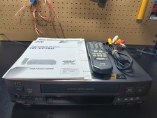 Excellent Condition JVC HR-VP75U 4-Head VHS VCR w/remote manual -Tested