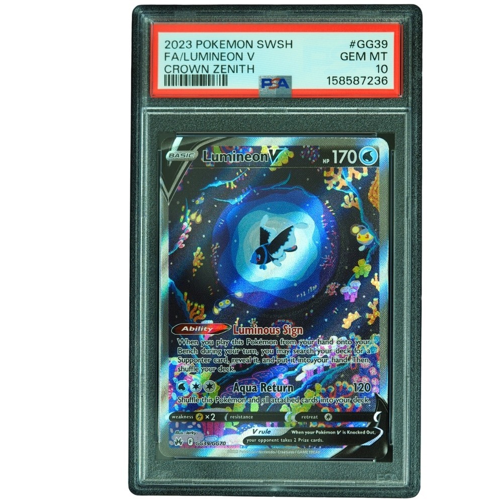 Lumineon V #GG39/GG70 Crown Zenith: Galarian Gallery UR Holo PSA 10 Pokemon*TEW