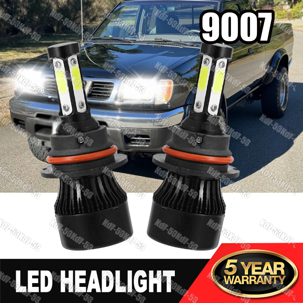 For Nissan Frontier 1998-2000 9004 HB1 LED Headlight Hi/Low Beam 6000K Bulbs Kit