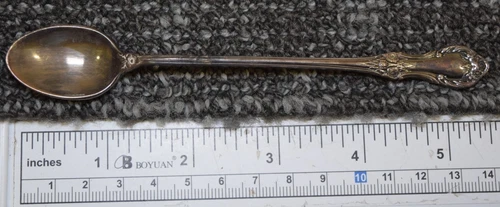 International WILD ROSE Sterling Silver Infant Sugar Jam Spoon