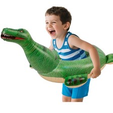 HOHQB Lifelike Tyrannosaurus Inflatable Dinosaur Pool Floats Kids, Swimming P...