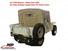 Cabin Soft Top + Door Cover For Willys Jeep CJ2A-OD Green,Black