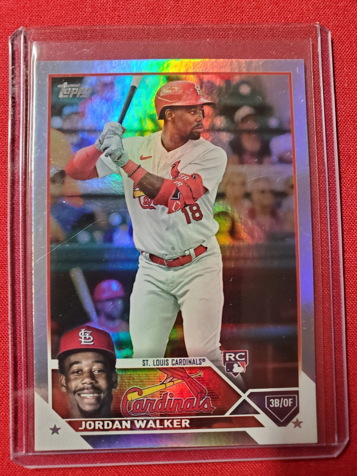 2023 Topps Series 2 - Jordan Walker #344 Rainbow Foil (RC)
