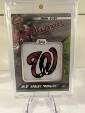 Juan Soto 2021 Topps Series 1 MLB Spring Training Cap Logo Patch /70