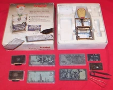 Vintage Trodat 4203 Typomatic Super Printing Kit Print Set Self Inking Austrian