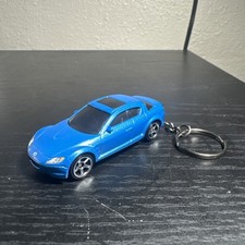 Mazda RX8 Blue JDM Keychain 1:64 Diecast Hot Wheels Matchbox Gift