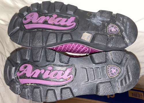 6 1/2 WOMENS ARIAT FATBABY PURPLE CROC. COWBOY BOOTS #14740 - Picture 8 of 10