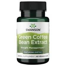 Swanson Green Coffee Bean Extract - Featuring Svetol 200 mg 60 Veggie Capsules
