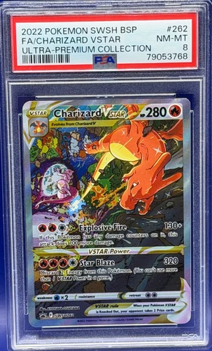 2022 Pokémon BSP FA Charizard VStar Ultra-Premium Collection SWSH262 PSA 8