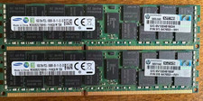 Samsung 32GB 2x16GB DDR3 ECC RDIMM PC3L-12800R 2Rx4 M393B2G70BH0 Server RAM
