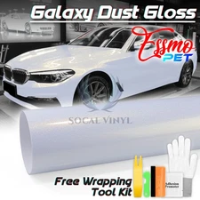 ESSMO PET Galaxy Dust Gloss White Gold Auto Car Vehicle Vinyl Wrap Decal Sticker
