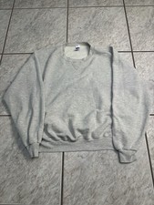 90s Vintage Russell Athletic Pullover Sweatshirt Light Grey Size XXL