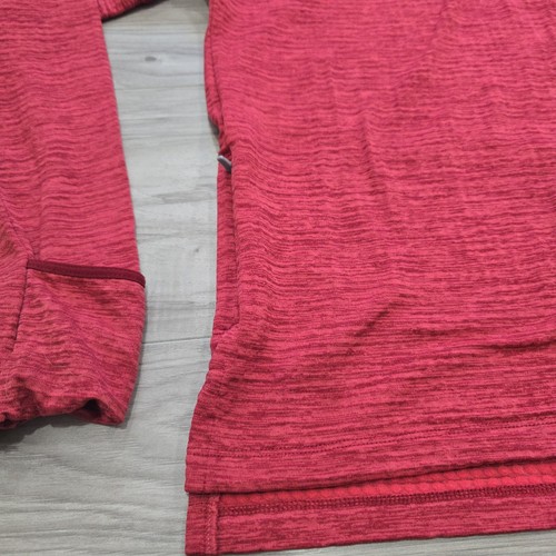 Nike Dri-FIT 1/4 Zip Soul Cycle Pullover Shirt Womens Large Long Sleeve Red - Picture 3 of 11
