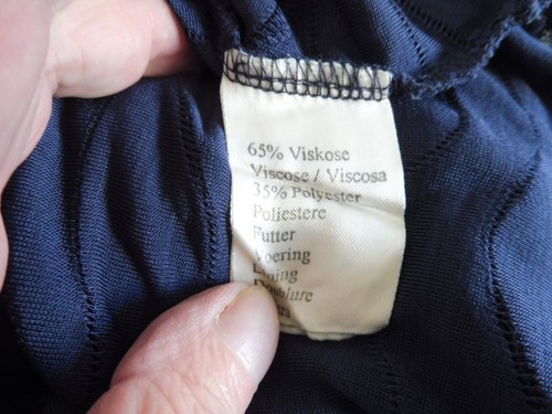 KLEID Armlos d´blau, Gr.34 "Raspberry-Collection" Knielang 65% VISCOSE, NEUWERTI - Bild 4 von 4