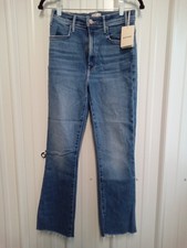 MOTHER The Hustler Women's Jeans High Rise Ankle Fray Size 27 NWT