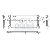 Meat & Doria LadeluftküHler LLK FüR Opel Zafira Tourer C 1.4 1.6 CNG Insignia A