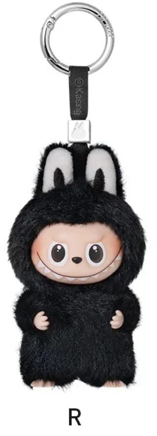 POP MART Labubu V4 The Monsters Pin For Love Alphabet Plush Pendant - Letter R