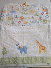 Pottery Barn Kids Alphabet Animal Crib Sheet And Window Valence Set